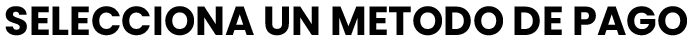 Metodos de pago